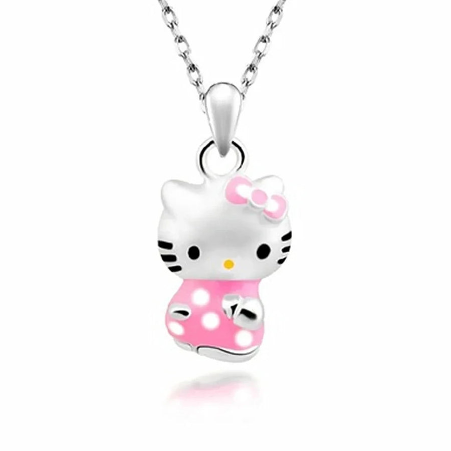 Hello Kitty Diamond Pendant Necklace