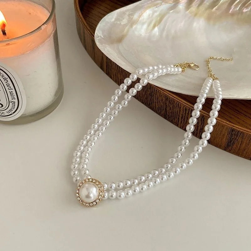 Elegant Pearl Bridal Jewelry Set