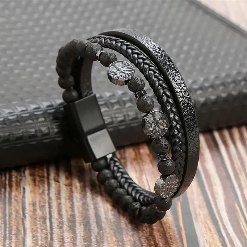 Classic High Quality Leather Bracelet