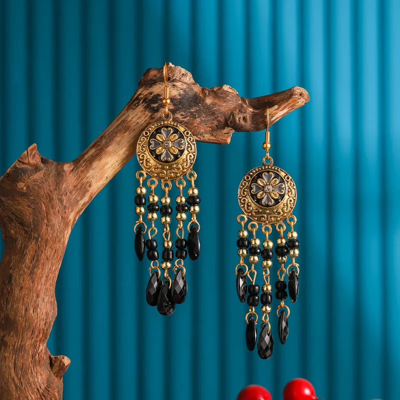 Bohemian Ethnic Fringed Tassel Earrings