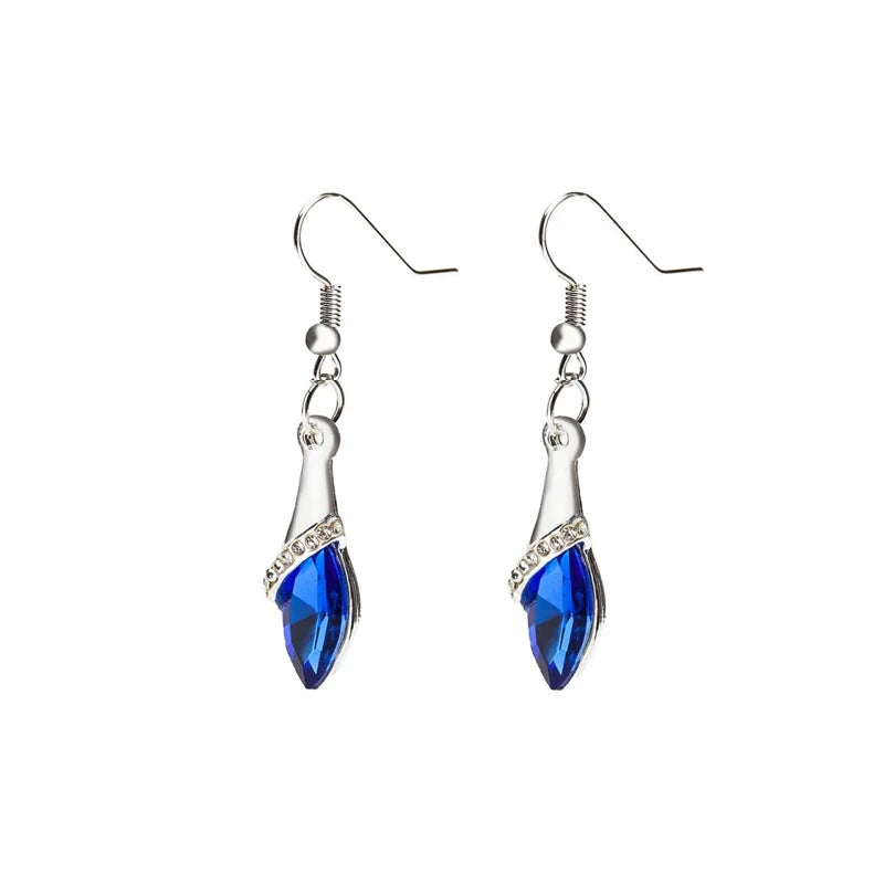 Bohemian Blue Geometric Earrings