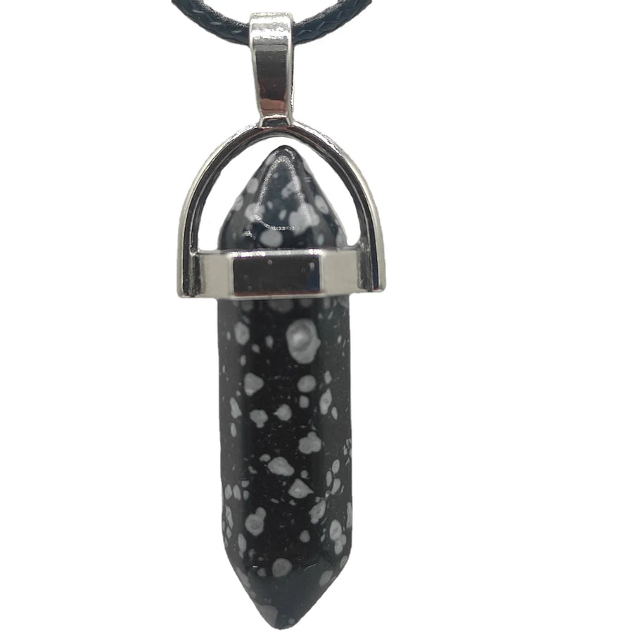 Hexagonal Column Quartz Necklace