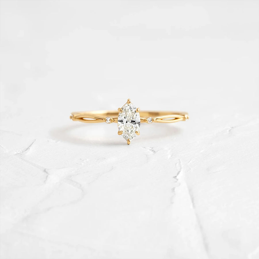 Thin Bohemia Zircon Ring