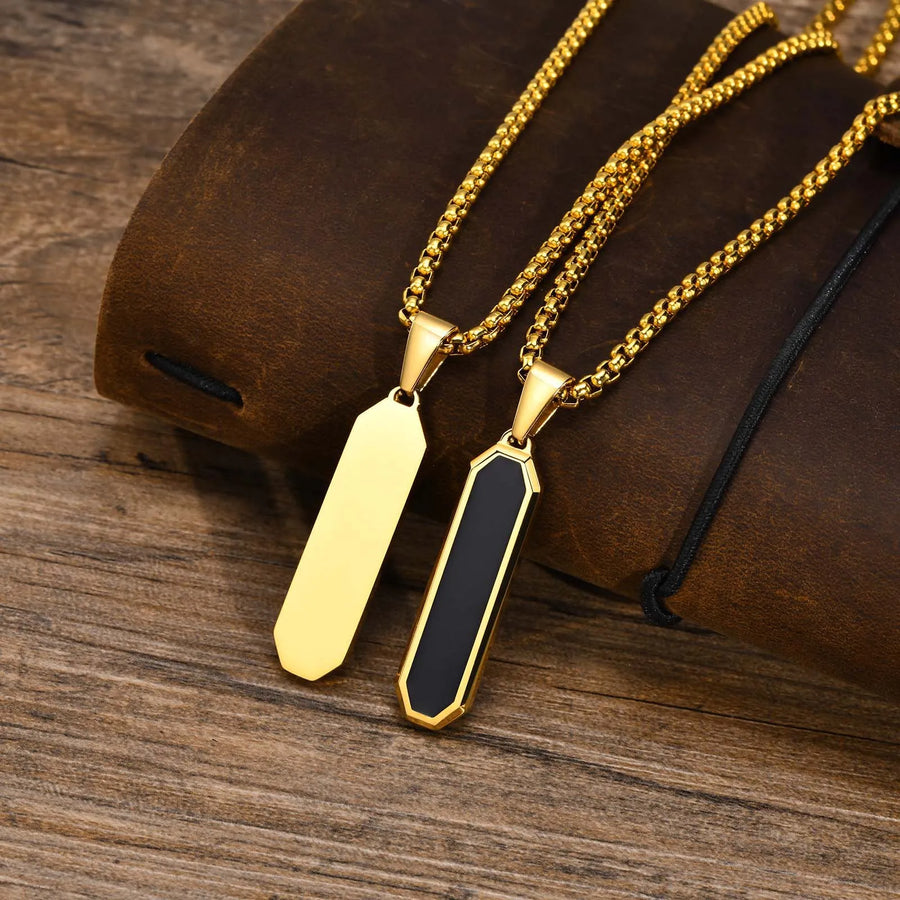 Geometric Square Necklace