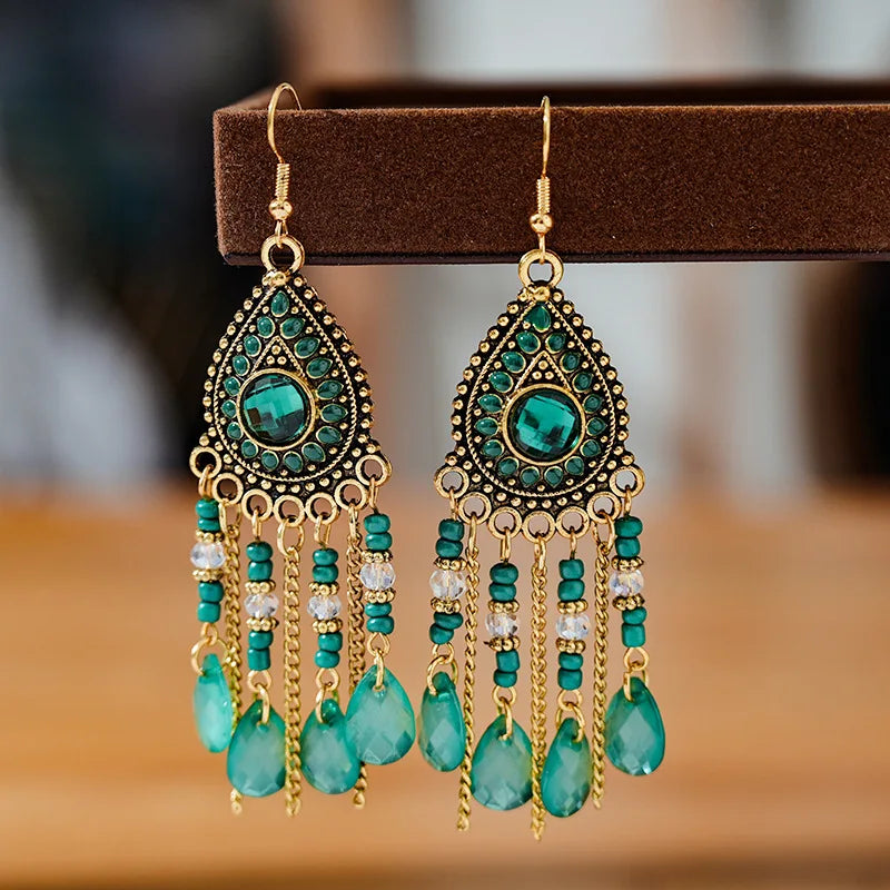 Bohemian Ethnic Fringed Tassel Earrings