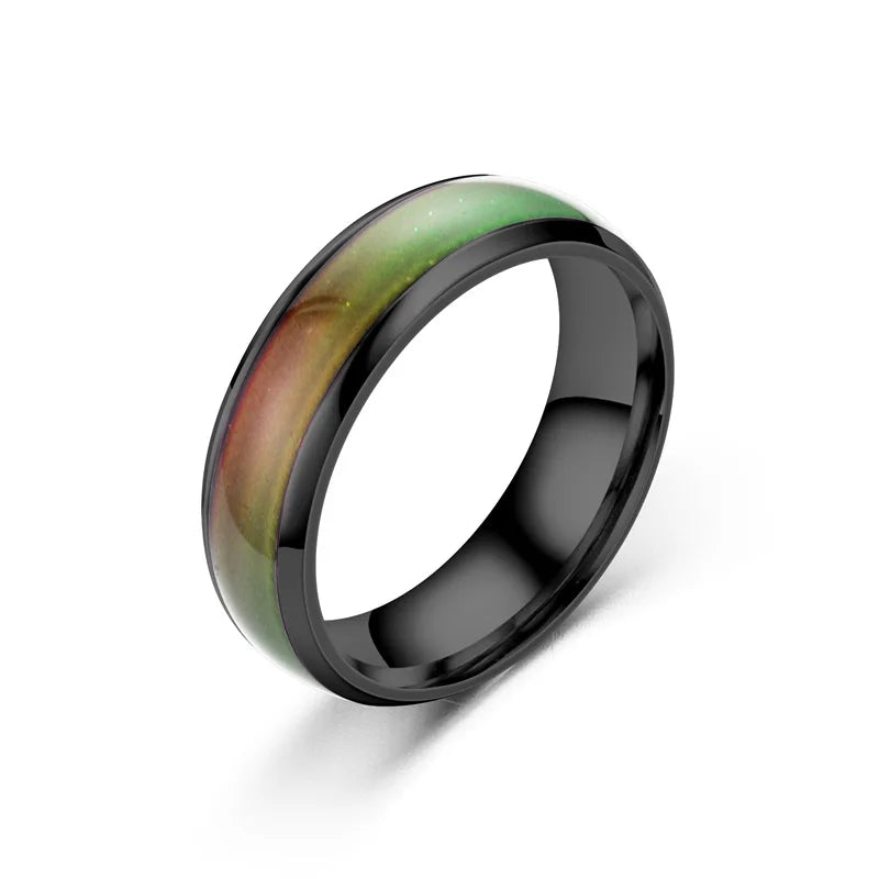 Stainless Ring Changing Color Mood Ring