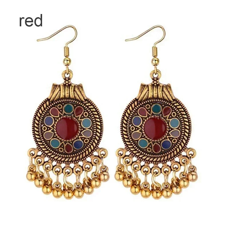 Geometric Tassels Dangle Earring