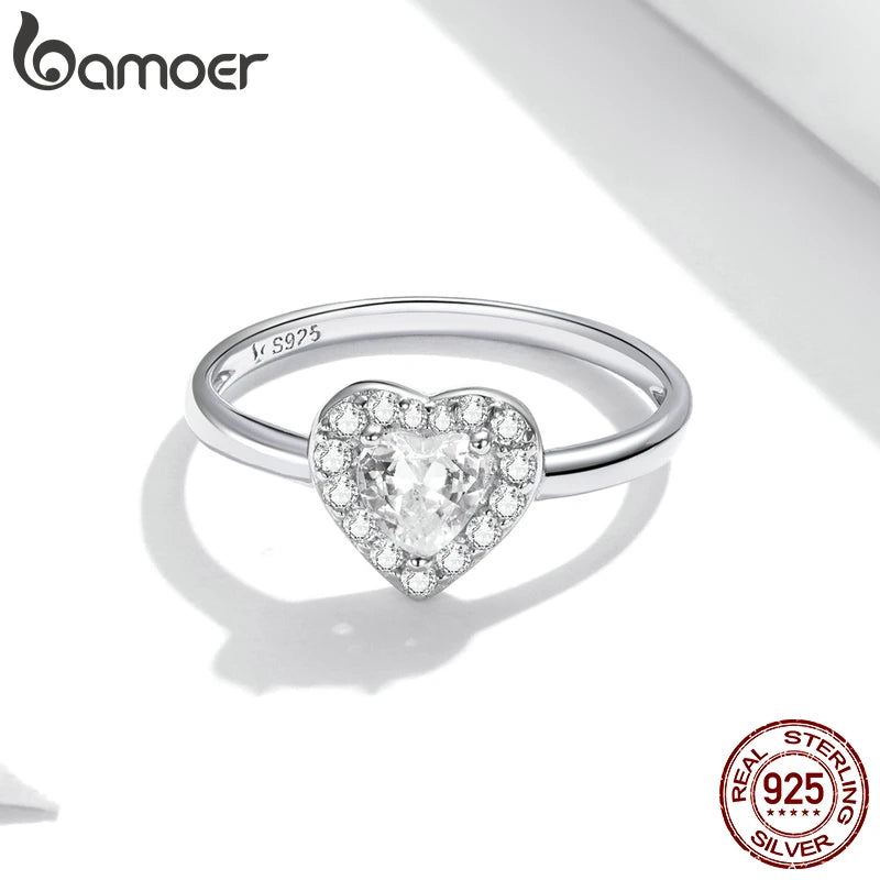 925 Sterling Silver Bright Love Ring