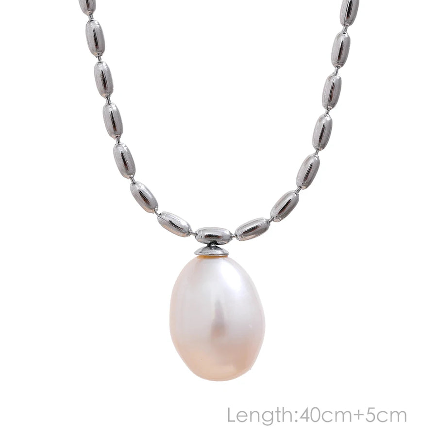 Chic Exquisite Natural Pearl Beads Necklace