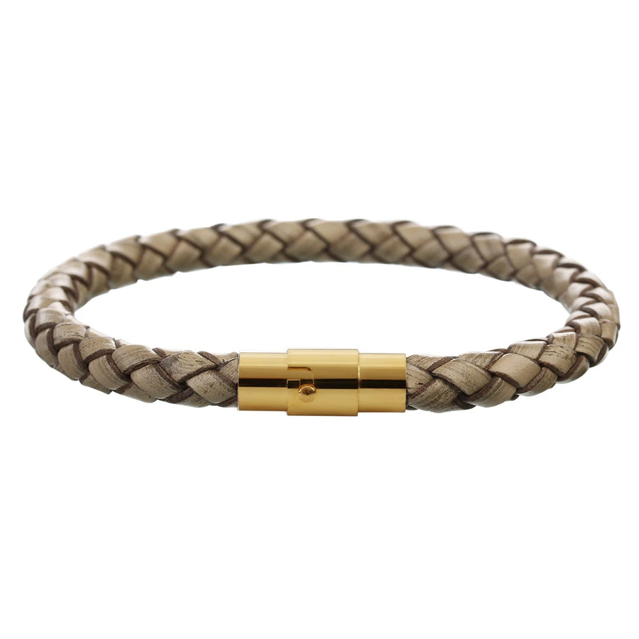 100% Genuine Braided Leather Bracelet