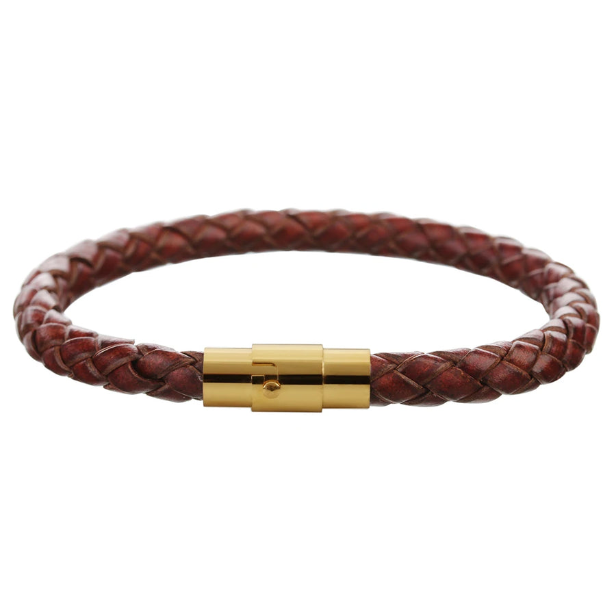 100% Genuine Braided Leather Bracelet