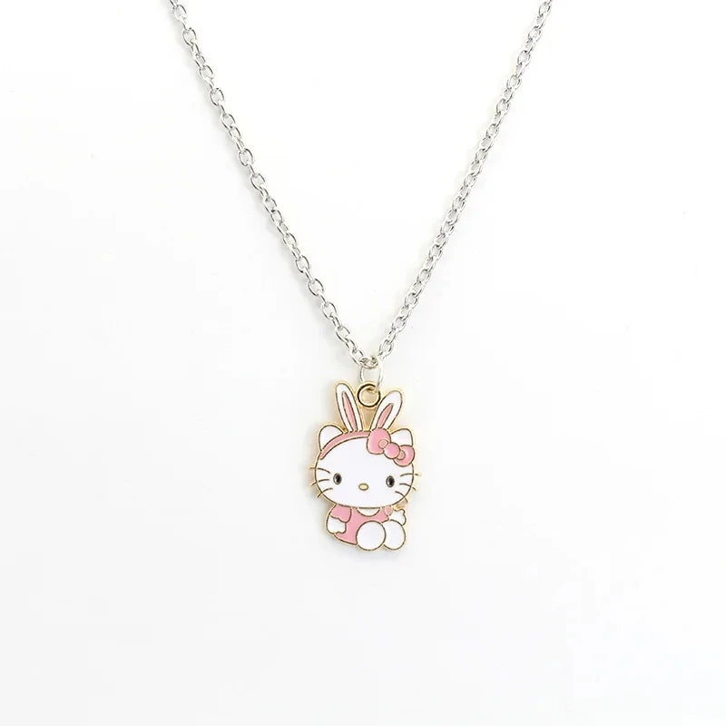 Hello Kitty Diamond Pendant Necklace