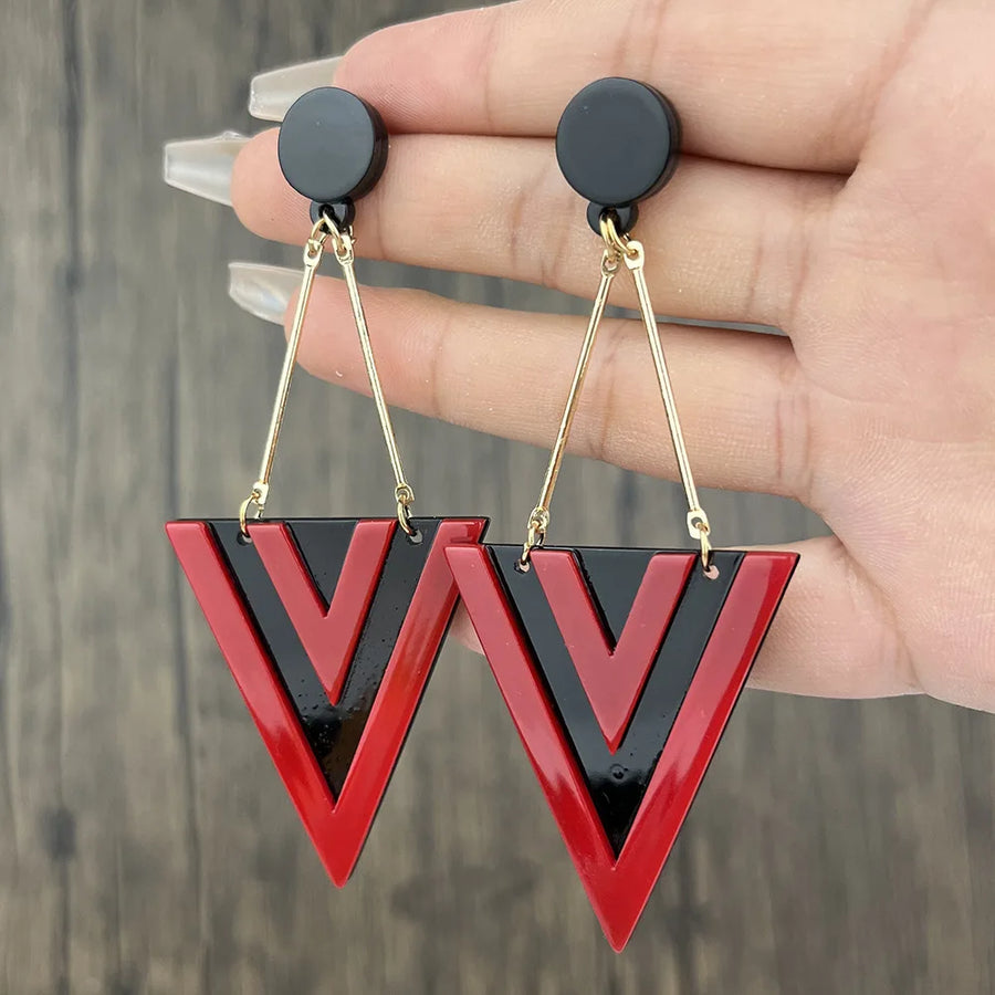 Triangle Drop Earrings