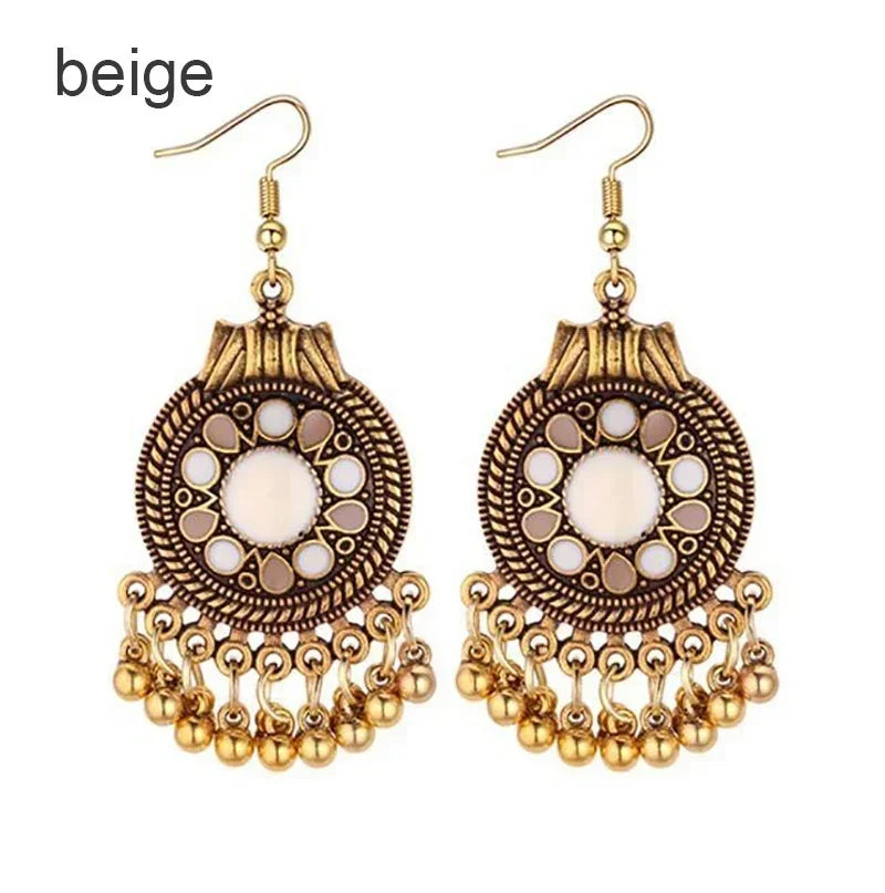 Geometric Tassels Dangle Earring