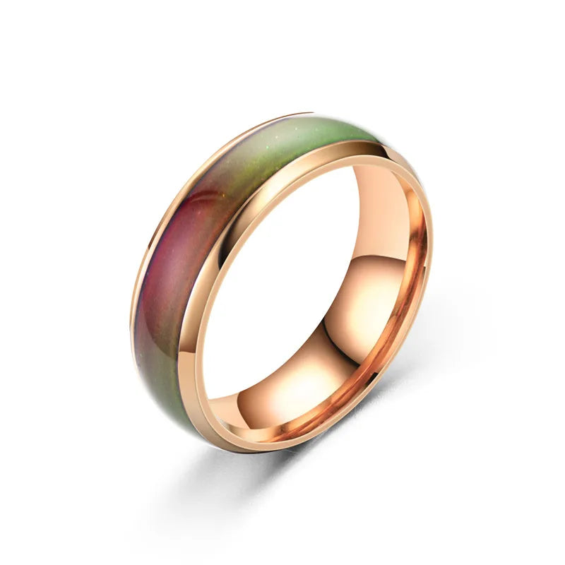 Stainless Ring Changing Color Mood Ring