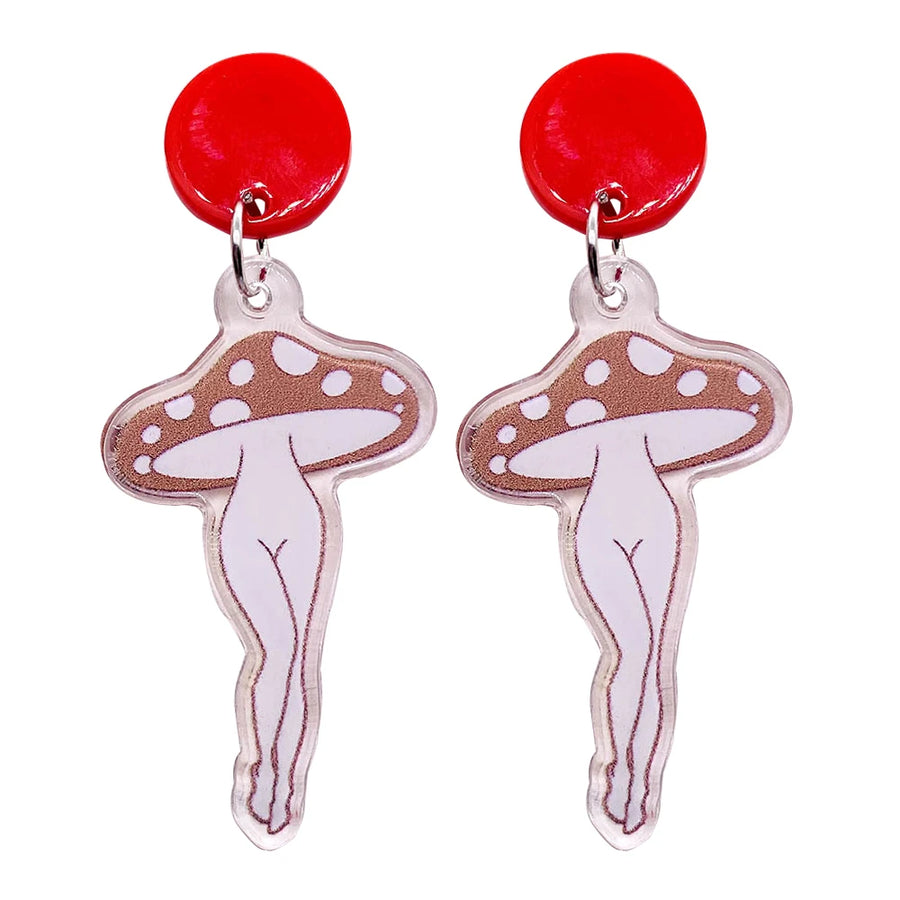 Vintage Mushroom Shaped Earrings