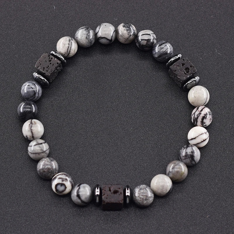 Black Lava Healing Stone Bracelet