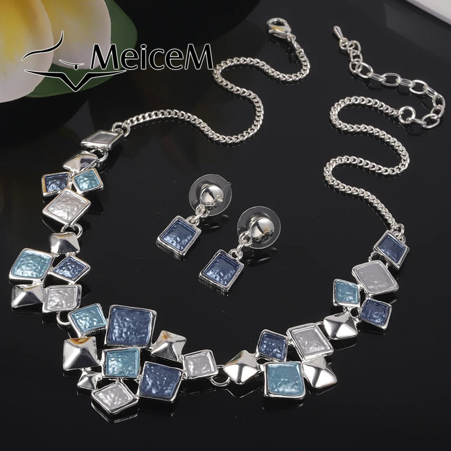 Exaggerated Big Statement Enamel Necklace