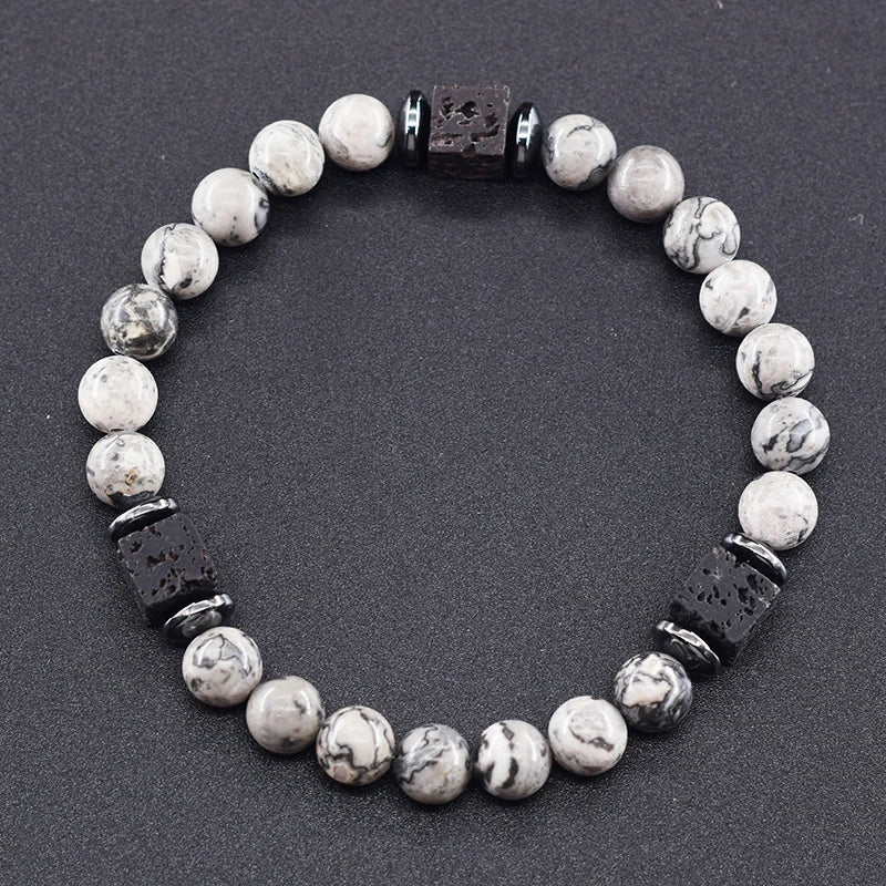 Black Lava Healing Stone Bracelet