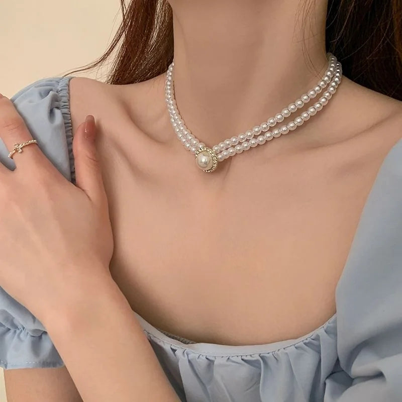 Elegant Pearl Bridal Jewelry Set